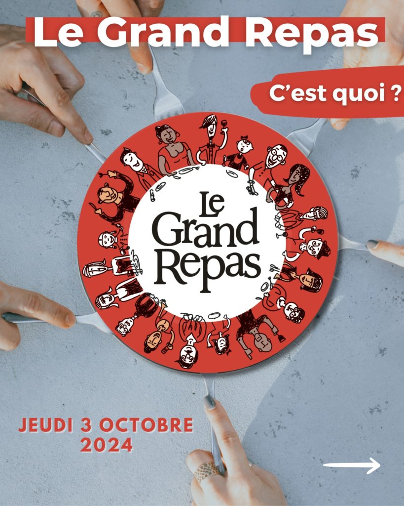 Le Grand Repas, un rendez-vous annuel pour la sauvegarde et la transmission de nos patrimoine gastronomique, créé Emmanuel Hervé et de grands chefs cuisiniers comme Thierry Marx et Guillaume Gpmez.