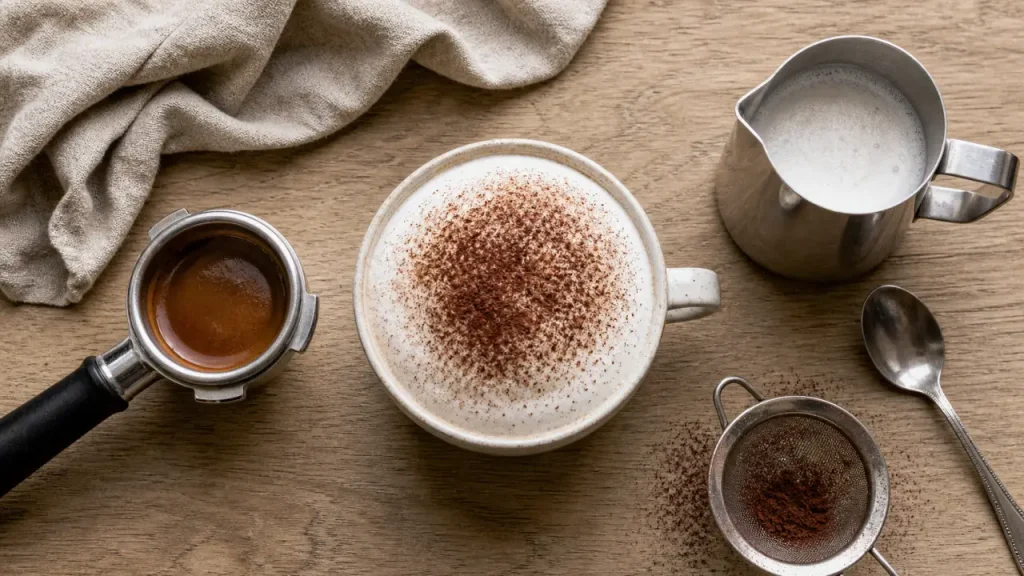 Cappuccino maison : l’équilibre juste entre espresso, lait chaud et mousse