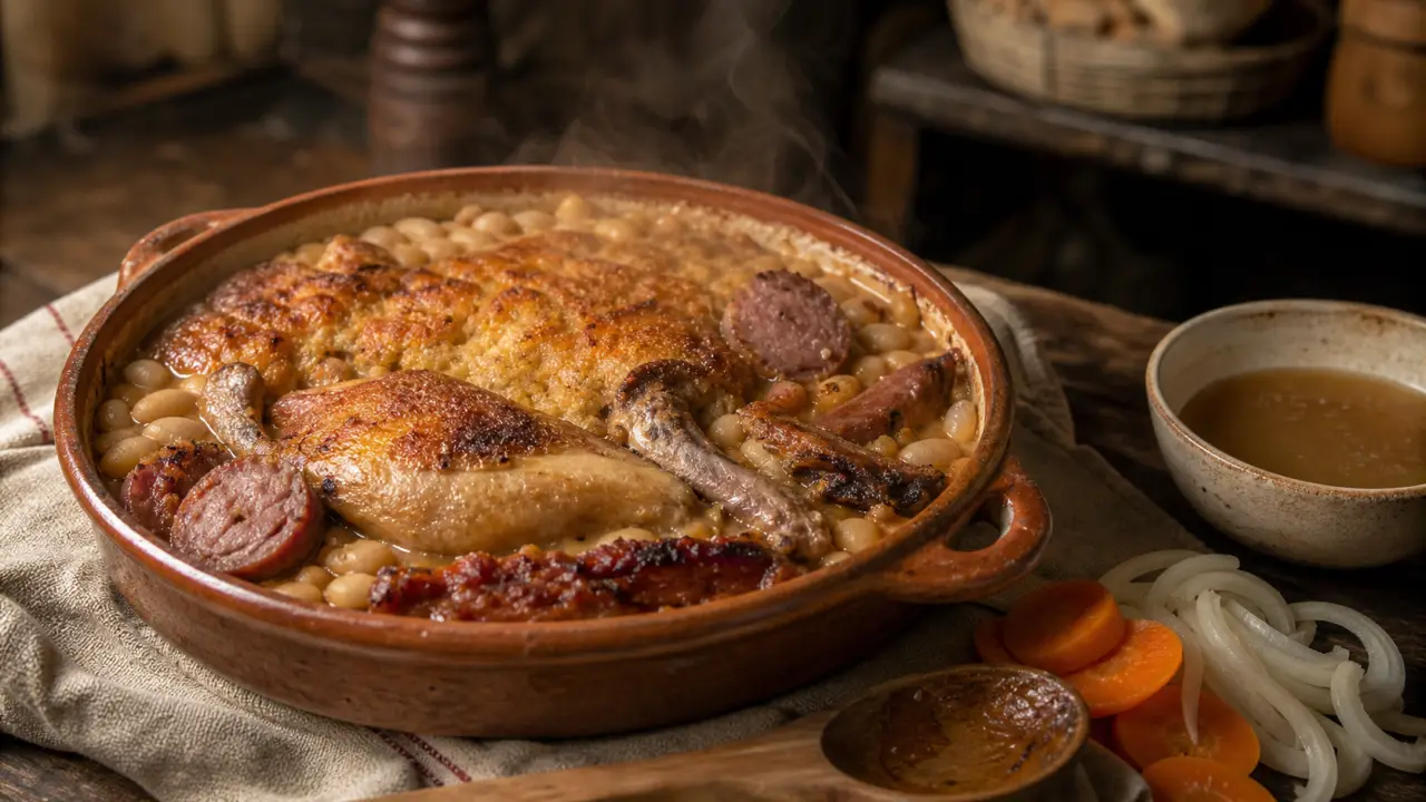 Cassoulet de castelnaudary recette : cassole fumante, lingots entiers
