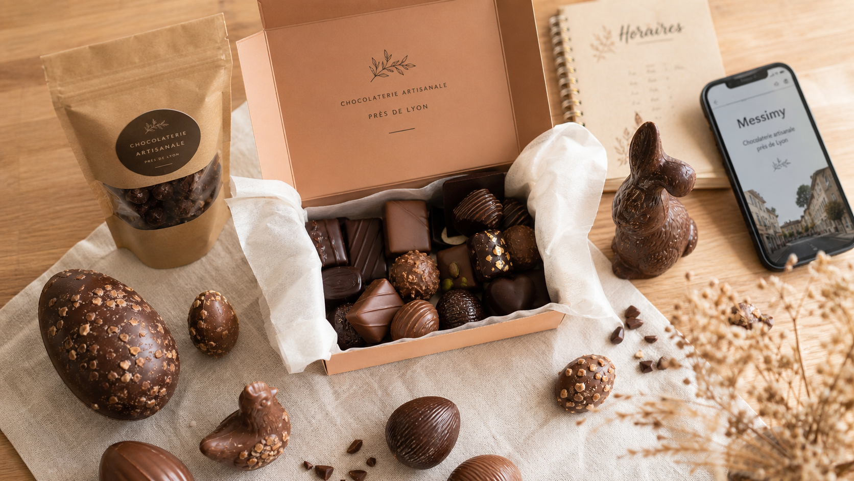 Chocolat Messimy : ballotins et bonbons de Pâques chez Chok’a Chocolaterie à Messimy