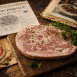 Patrimoine gourmand : jambon persillé Label Rouge sur planche de dégustation