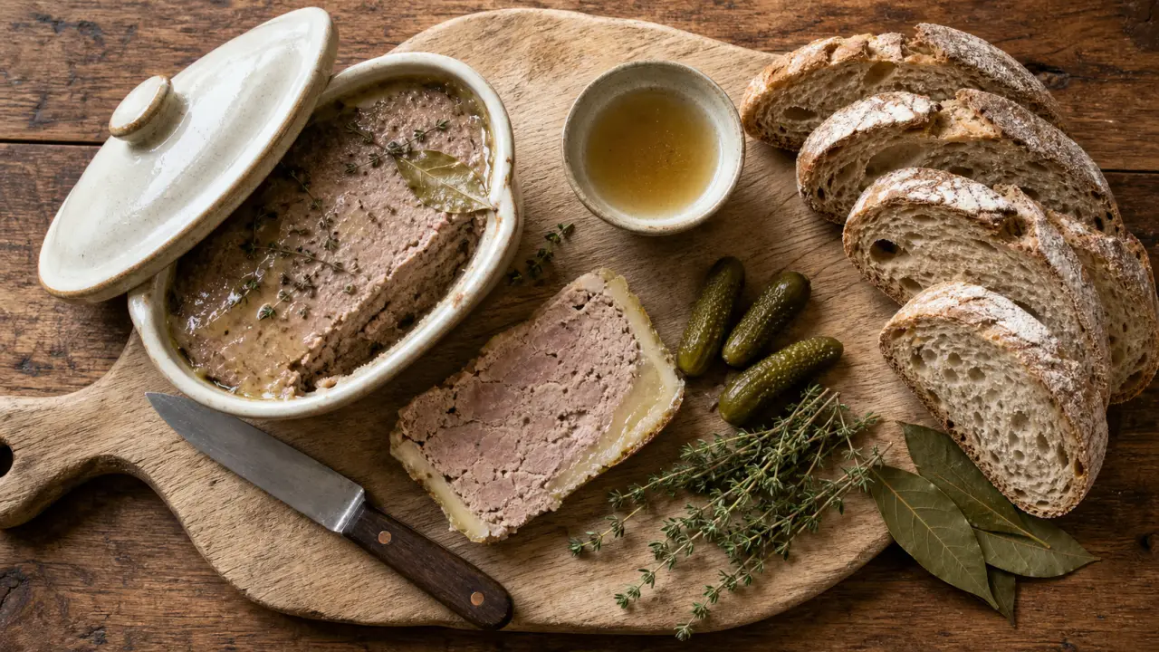 Recette de pate campagne maison : terrine moelleuse en céramique