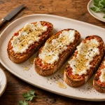 Recettes soubressade : toasts dorés au miel