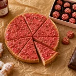 Spécialité lyonnaise sucré : praline rose, bugnes et coussin de Lyon
