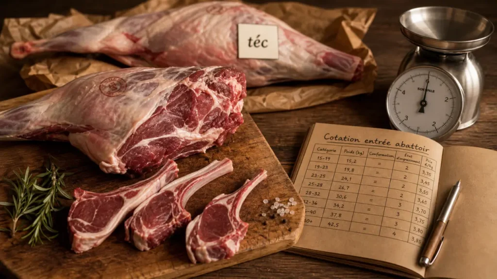 Viande ovine : ce que signifient l’agneau, le mouton et la cotation entrée abattoir