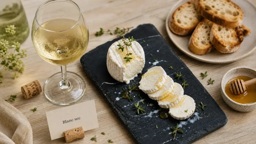 Quel vin avec un fromage de chèvre ? Blanc sec, rouge léger et accords selon la recette