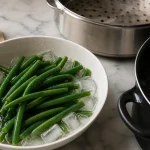 Cuisson haricot vert frais : 6 à 8 minutes à l’eau pour garder le croquant