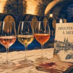Dégustation de vin metz : 6 vins en 2 heures, verres et fiche à table