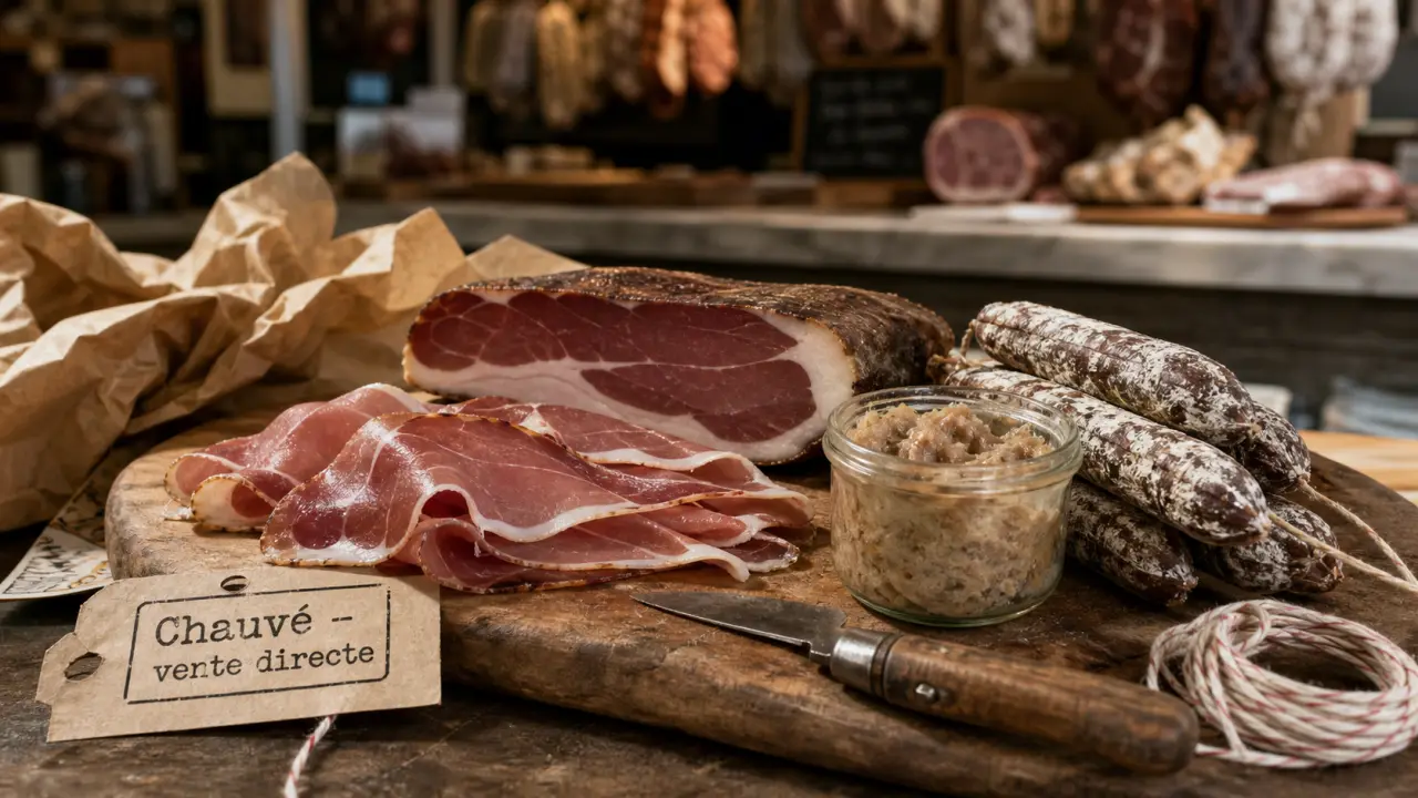 Laurent Bernier charcuterie artisanale à Chauvé : produits maison au marché