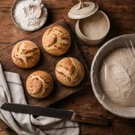 Pain artisanal au levain : croûte craquante et dorée