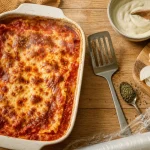 Plat préparer la veille : lasagnes au four prêtes à réchauffer