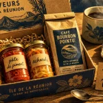 Produit reunion : coffret épicerie fine réunionnaise, massalé et café Bourbon