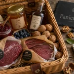 Produits locaux corrèze : panier marché fermes, fromages, miel et cave