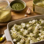 Recette avec coeur d artichaut au pesto et chèvre, gratin au four 180 °C