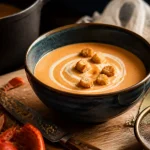 Recettes bisque de homard maison, velouté lisse, croûtons dorés