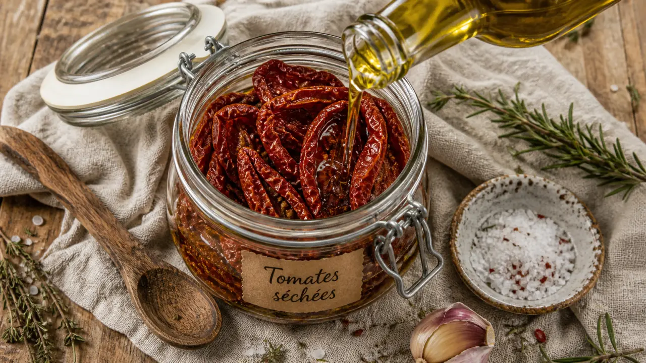 tomate séchée recette italienne en bocal sous huile