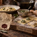 Ravioli origine : héritage perse, italien et français, ravioli en pâte