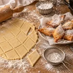 Recette des tourtisseaux : beignets gonflés frits, 5 mm de pâte