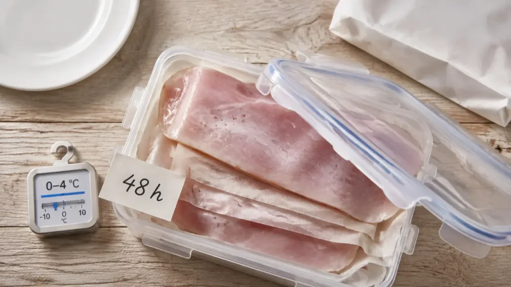 La charcuterie à la coupe se garde 3 jours, avec un délai plus court pour le jambon cuit