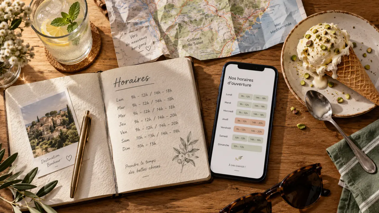 Glace artisanal autour de moi : horaires et ouverture avant de partir