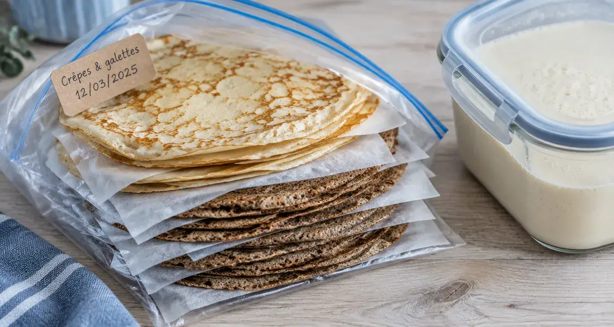 Peut on congeler des crepes : crêpes avec papier cuisson, congélation sans collage