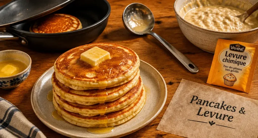 Des pancakes américains épais et moelleux grâce à 15 minutes de repos